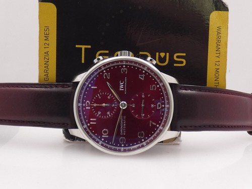 Crono iwc portuguese bordeaux - crono,